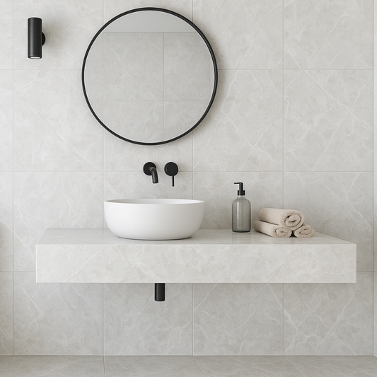 Belvedere White Satin 60x60