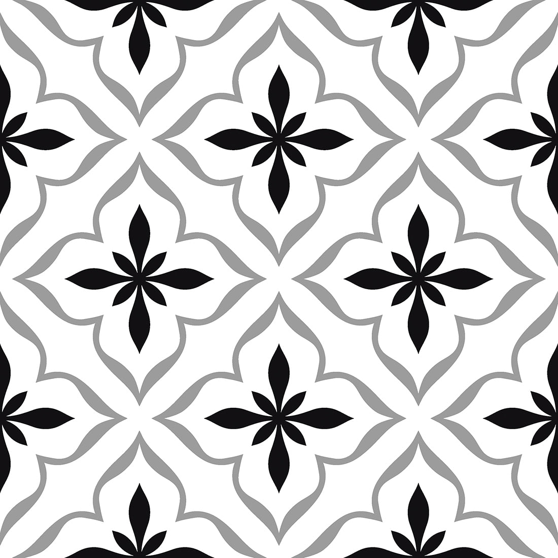 Classic Cubic Noir 20x20 Ceramic Tiles