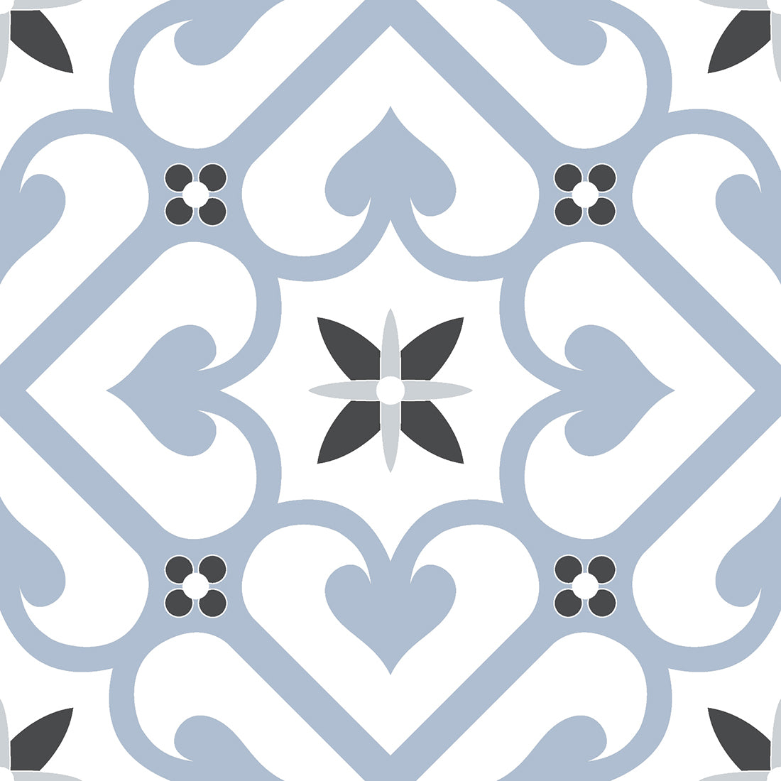 Odyssey Enigma: 20x20 Matt Blue Ceramic Tiles