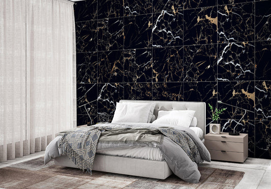 Ravishing Richmond Matt Carving Porcelain Tiles 60x60 in Black