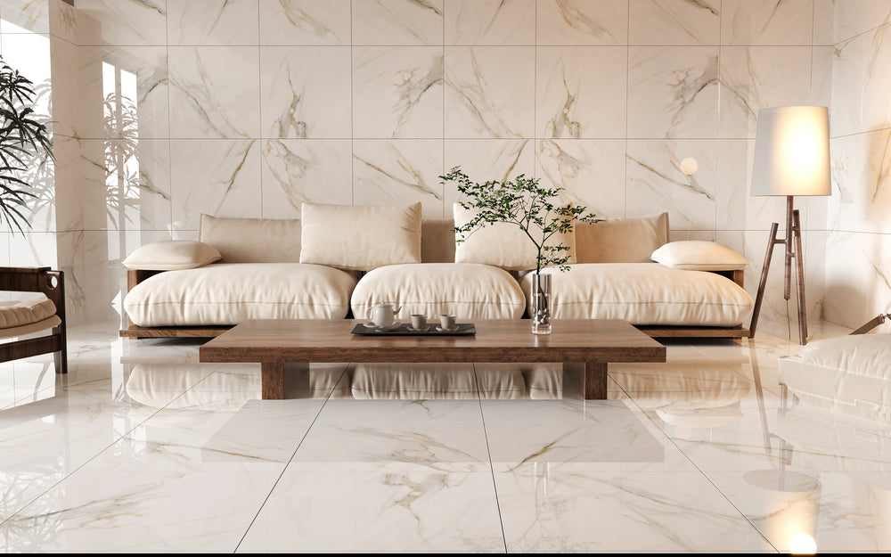 Seaside white Gloss 60x60