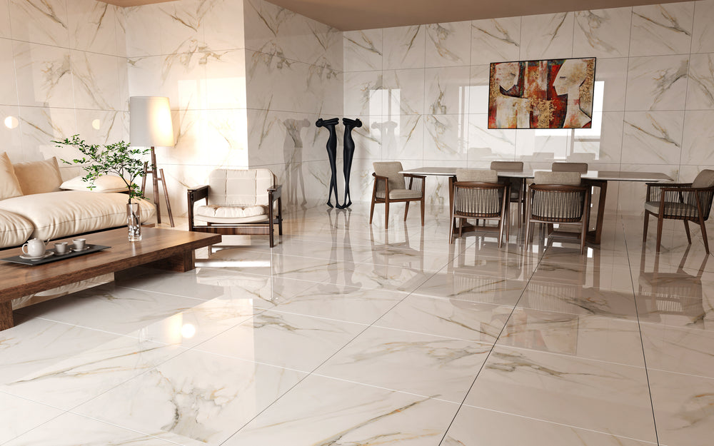 Seaside white Gloss 60x60