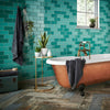 Teal Green Crackle Gloss Tile