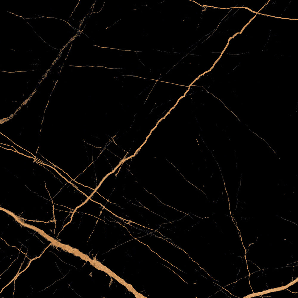 Lustrous Golden Porcelain Tiles – Atlantis Black 60x60