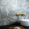 Marbled Hex Elegance Porcelain Tile