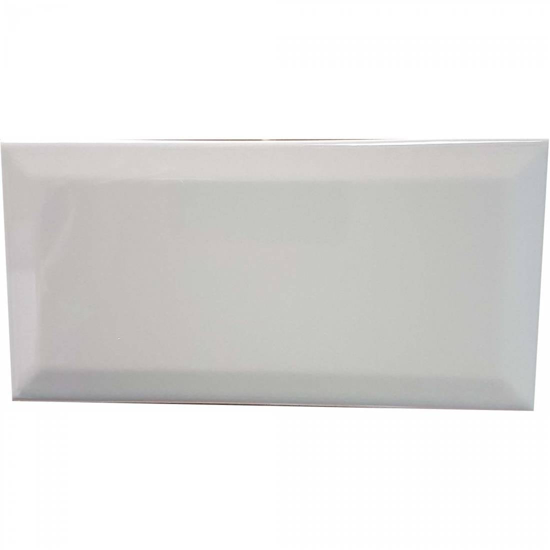 Glossy Grey Ceramic Wall Tiles - Biselado 10x20