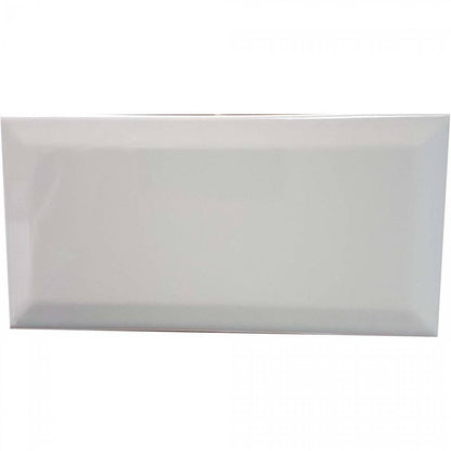 Glossy Grey Ceramic Wall Tiles - Biselado 10x20