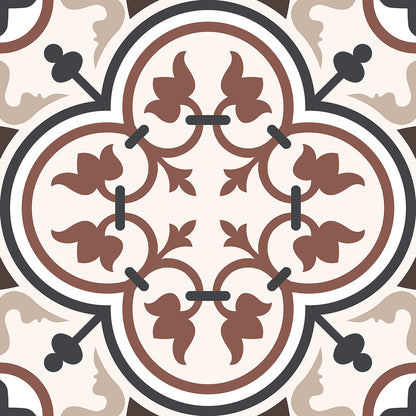 Elegantly Versatile Brown Cubic Ceramic Tiles - 20x20