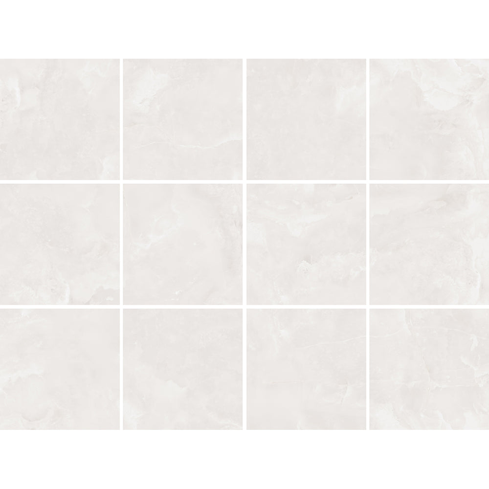 Bianco Classical Onyx Porcelain Tiles: Polished and Elegant