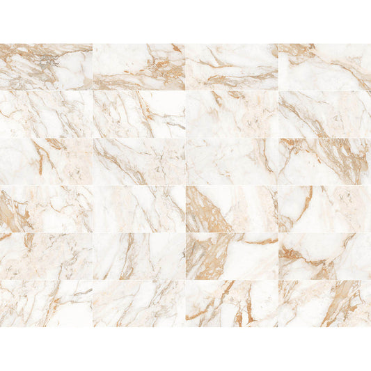Luxury Icon Gold 30x60 Porcelain Tiles – Polished White Finish