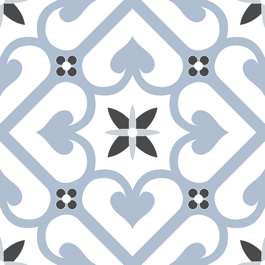 Odyssey Enigma: 20x20 Matt Blue Ceramic Tiles