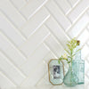 White Gloss Ceramic Subway Tile