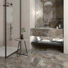 Elegant Gray Shimmer Tiles