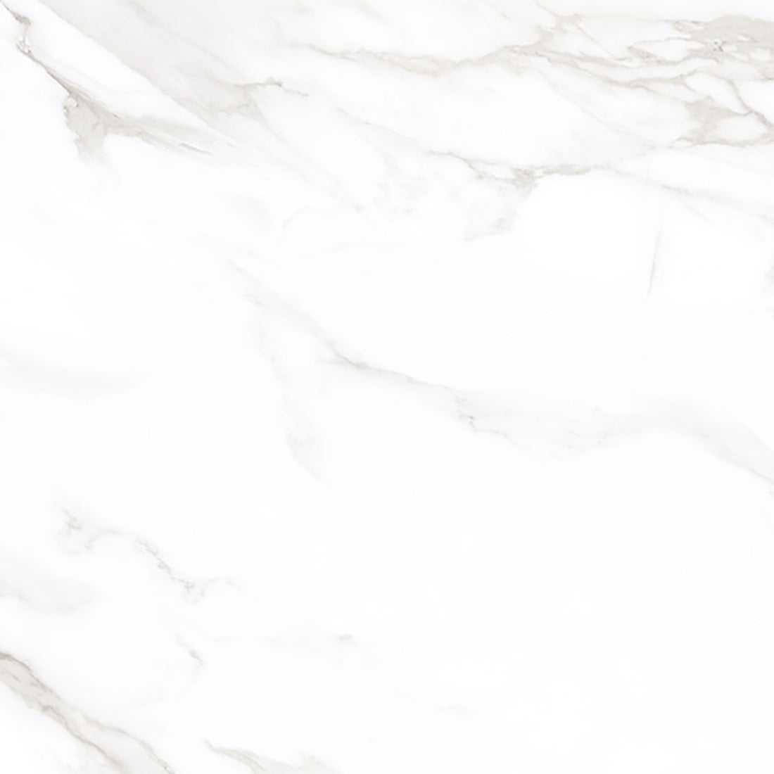 Glistening White Glazed Polished Porcelain Tiles 60x60