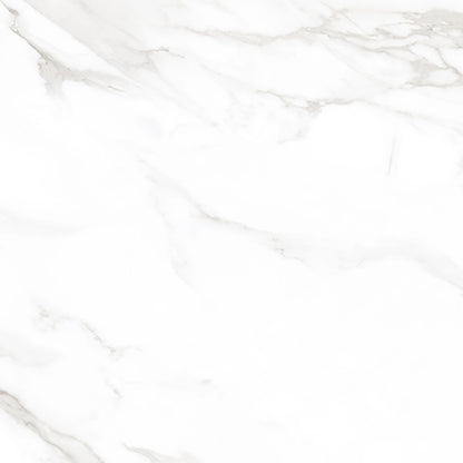 Glistening White Glazed Polished Porcelain Tiles 60x60