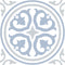 Charming Blue Retro Cube Ceramic Tiles 20x20 Matt Finish