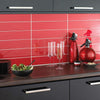 Crimson Shine Subway Tile